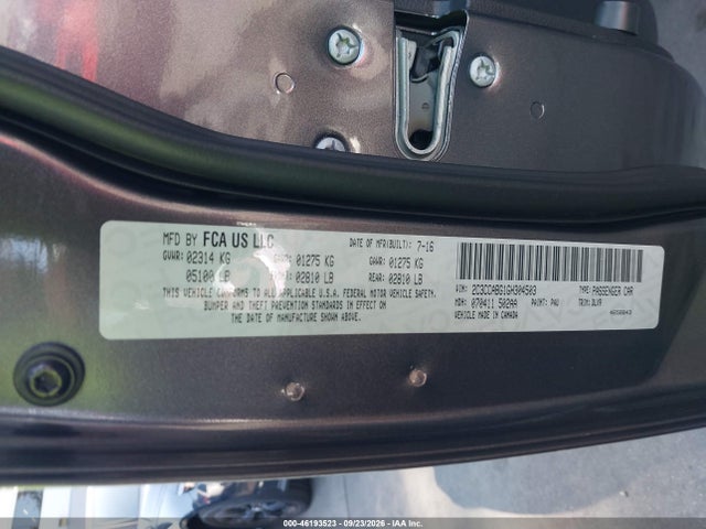 46193523 :رقم المزاد ، 2C3CCABG1GH304503 vin ، 2016 Chrysler 300 300s مزاد بيع
