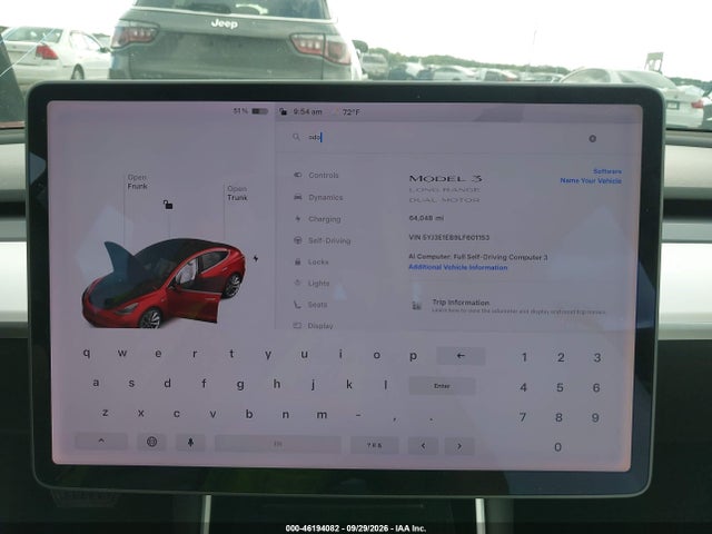 Tesla Model 3 Long Range Dual Motor All-wheel Drive 2020 5YJ3E1EB9LF601153 Image 7