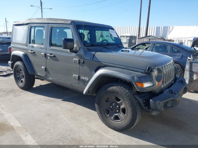Продажа на аукционе авто 2020 Jeep Wrangler Unlimited Sport 4x4, vin: 1C4HJXDG9LW182105, номер лота: 46194543
