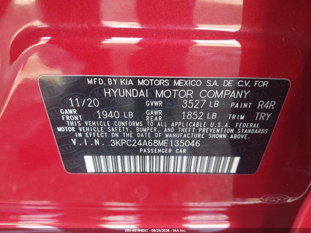 Hyundai Complementos Decorativos Sel 2021 3KPC24A68ME135046 Image 9