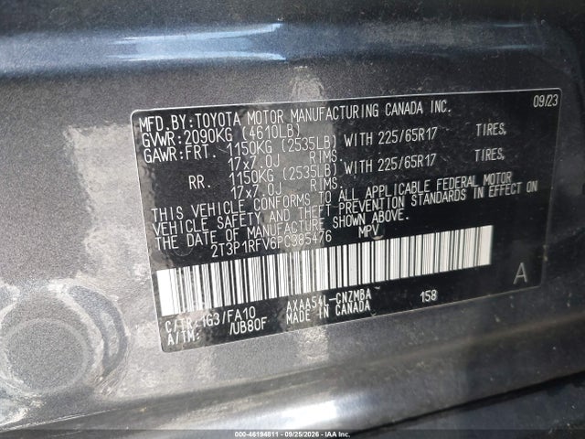 Toyota Rav4 Xle 2023 2T3P1RFV6PC385476 Image 9