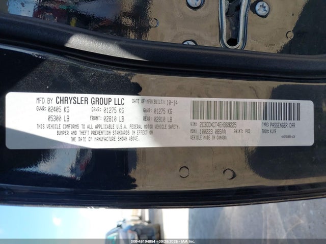 Aukcja sprzedaży 2014 Dodge Charger Road/track, vin: 2C3CDXCT4EH369225, numer aukcji: 46194854