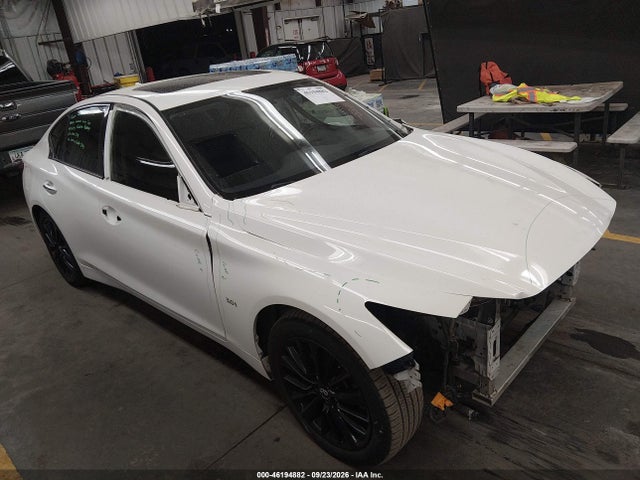 2018 Infiniti Q50 3.0t Luxe მანქანა იყიდება აუქციონზე, vin: JN1EV7AP4JM357819, აუქციონის ნომერი: 46194882