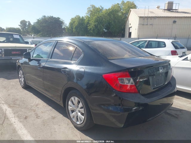 Продаж на аукціоні авто 2012 Honda Civic Sdn Lx, vin: 19XFB2F55CE356409, номер лоту: 46195021