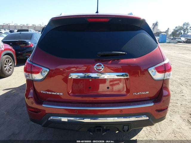 2016 Nissan Pathfinder Platinum მანქანა იყიდება აუქციონზე, vin: 5N1AR2MN6GC670622, აუქციონის ნომერი: 46195085