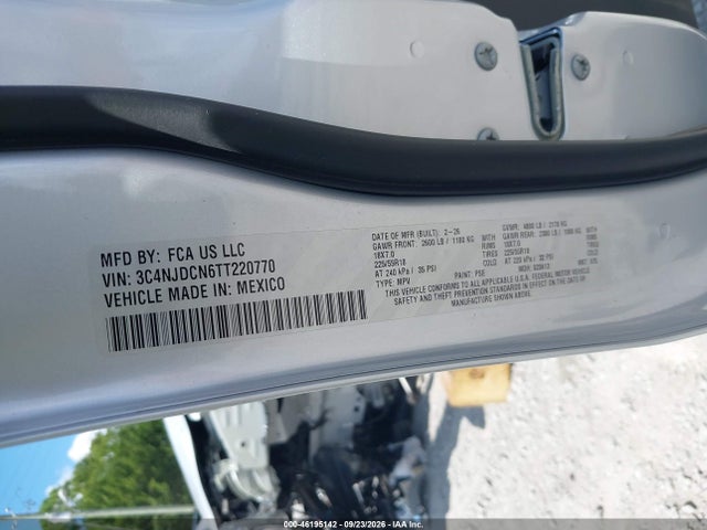 Aukcja sprzedaży 2026 Jeep Compass Limited, vin: 3C4NJDCN6TT220770, numer aukcji: 46195142