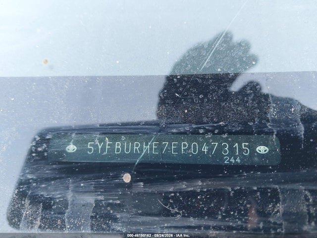 Продаж на аукціоні авто 2014 Toyota Corolla L, vin: 5YFBURHE7EP047315, номер лоту: 46195162