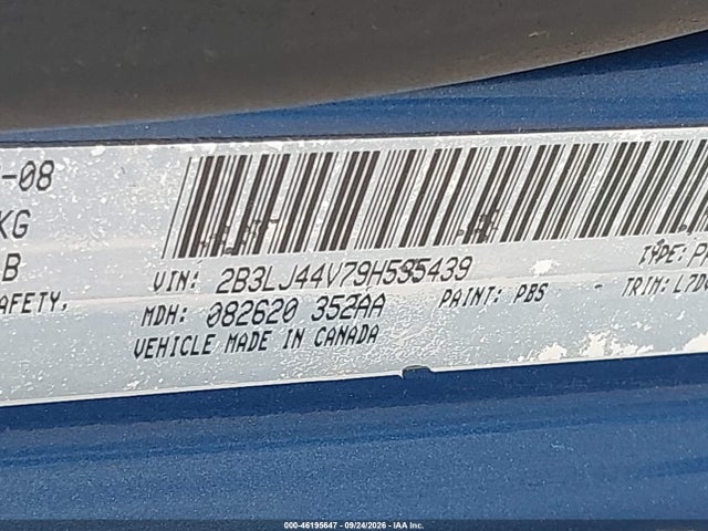 Продаж на аукціоні авто 2009 Dodge Challenger Se, vin: 2B3LJ44V79H535439, номер лоту: 46195647