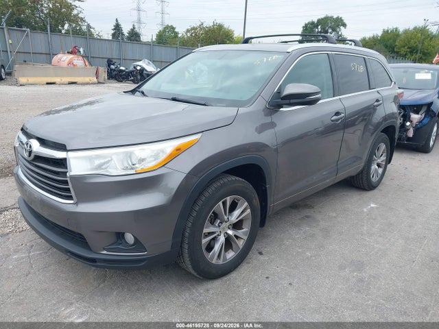Toyota Highlander Xle V6 2014 5TDJKRFH4ES041512 Image 2