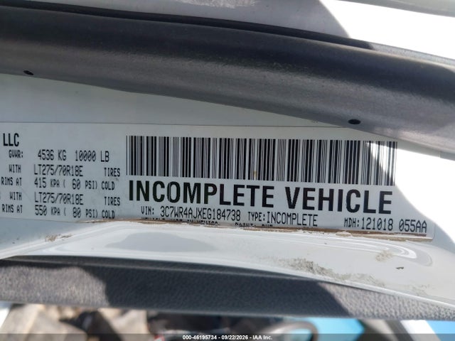RAM 2500 Tradesman 2014 3C7WR4AJXEG184738 Image 9