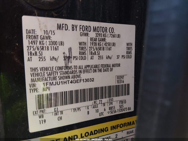 Ford Expedition Xlt 2016 1FMJU1HT4GEF13032 Image 9
