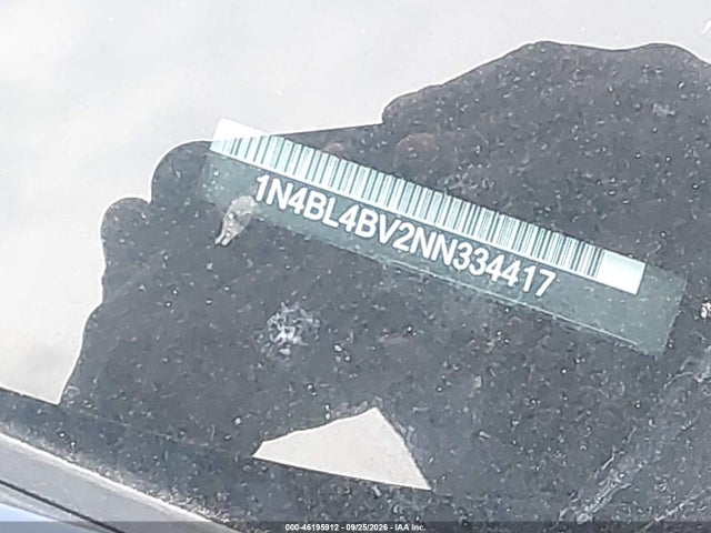 46195912 :رقم المزاد ، 1N4BL4BV2NN334417 vin ، 2022 Nissan Altima S Fwd مزاد بيع