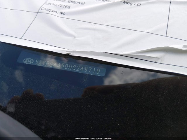 Aukcja sprzedaży 2017 Kia Sorento 3.3l Lx, vin: 5XYPG4A50HG249710, numer aukcji: 46196033
