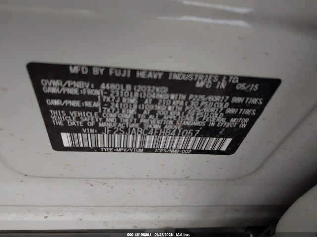 Subaru Forester 2.5i 2015 JF2SJABC4FH841057 Image 9