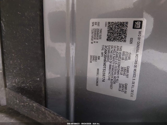 Chevrolet Blazer Lt 2026 3GNKBHR40TS159774 Image 9