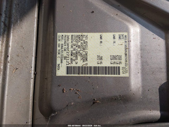 46196444 :رقم المزاد ، 1N4AL3APXEC271121 vin ، 2014 Nissan Altima 2.5 مزاد بيع
