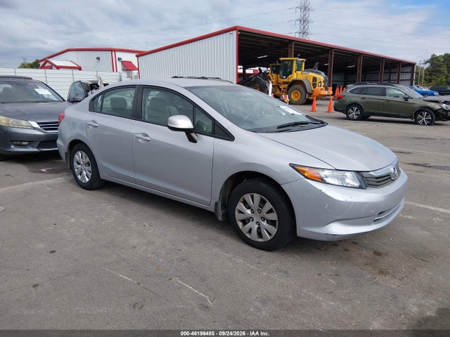 46196485 :رقم المزاد ، 2HGFB2F57CH523293 vin ، 2012 Honda Civic Sdn Lx مزاد بيع