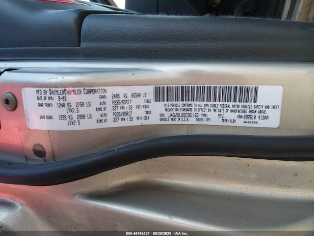 Продажа на аукционе авто 2003 Jeep Grand Cherokee Limited, vin: 1J4GW58J83C561163, номер лота: 46196527