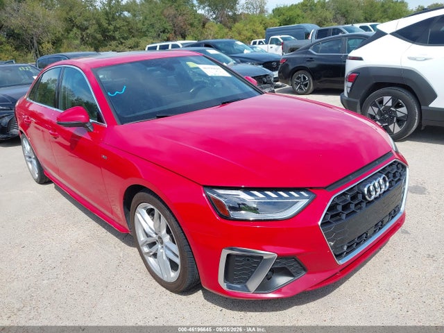 Продаж на аукціоні авто 2024 Audi A4 Premium Plus 45 Tfsi S Line Quattro S Tronic, vin: WAUEAAF46RN015750, номер лоту: 46196645
