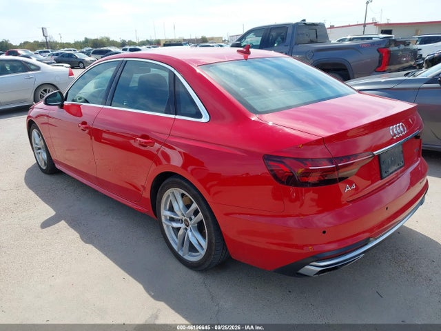 Aukcja sprzedaży 2024 Audi A4 Premium Plus 45 Tfsi S Line Quattro S Tronic, vin: WAUEAAF46RN015750, numer aukcji: 46196645