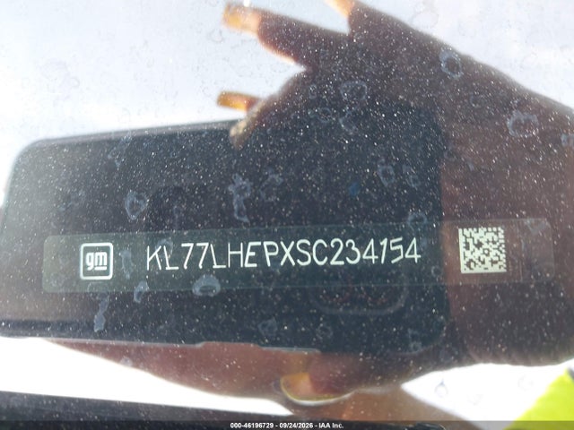 KL77LHEPXSC234154 Chevrolet Trax Fwd Lt