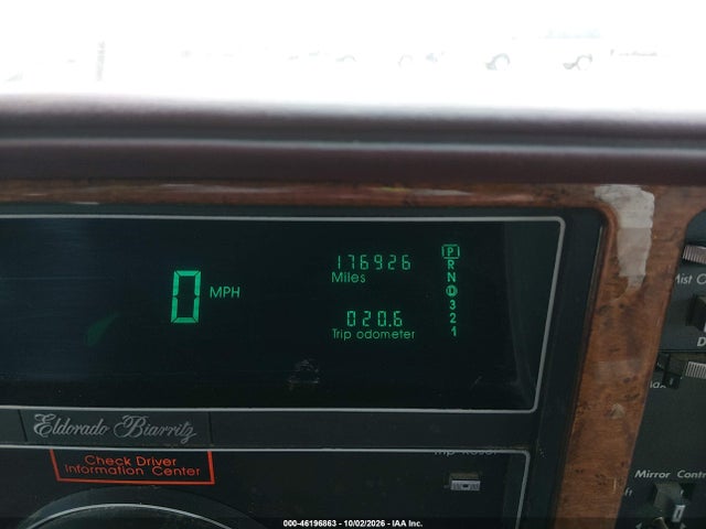 Продаж на аукціоні авто 1990 Cadillac Eldorado, vin: 1G6EL1337LU602855, номер лоту: 46196863