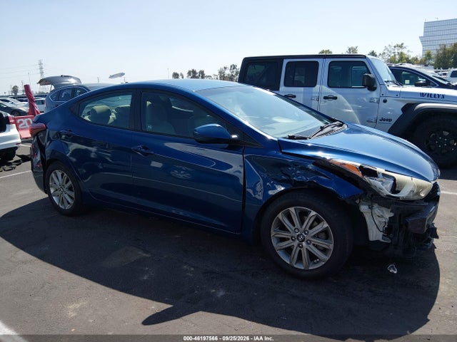 KMHDH4AE4EU153763 Hyundai ELANTRA SE