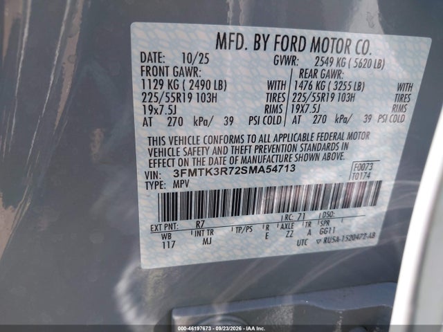3FMTK3R72SMA54713 Ford Mustang Mach-e Premium