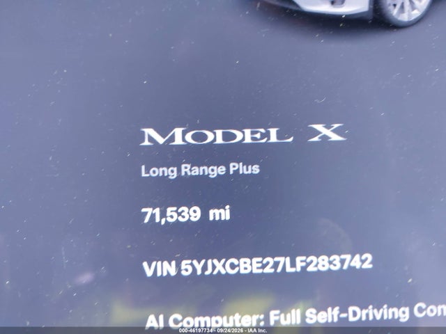 Продажа на аукционе авто 2020 Tesla Modelo X Long Range Dual Motor All-wheel Drive/long Range Plus Dual Motor All-wheel Drive, vin: 5YJXCBE27LF283742, номер лота: 46197734