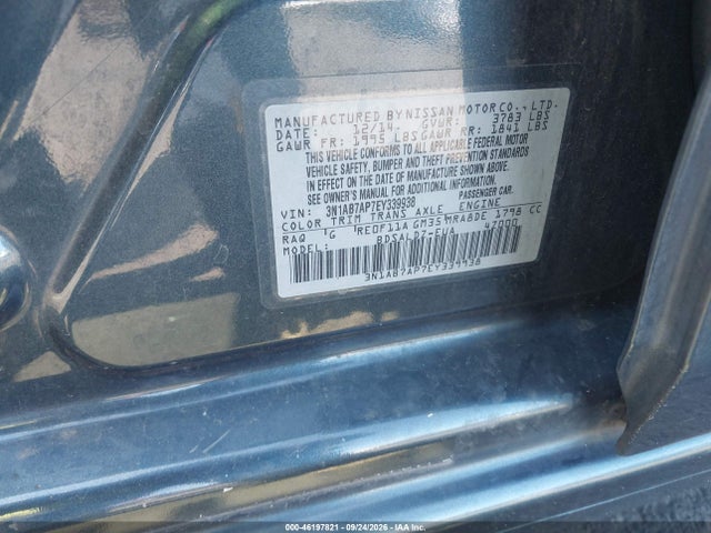 Nissan SENTRA SV 2014 3N1AB7AP7EY339938 Image 9