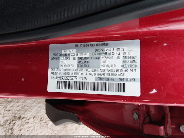 Продаж на аукціоні авто 2016 Mazda Cx-5 Grand Touring, vin: JM3KE4DY2G0729779, номер лоту: 46198169