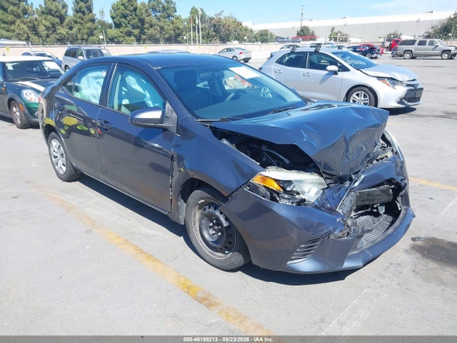 2016 Toyota Corolla Le მანქანა იყიდება აუქციონზე, vin: 5YFBURHE9GP409244, აუქციონის ნომერი: 46198213