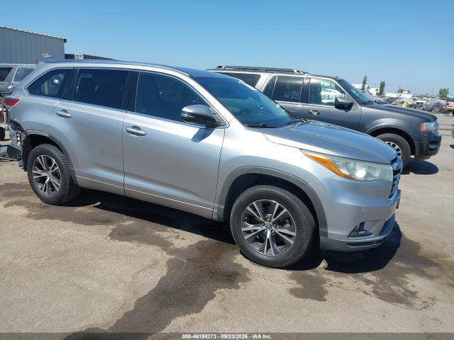 Продаж на аукціоні авто 2016 Toyota Highlander Xle, vin: 5TDKKRFH1GS506271, номер лоту: 46198273