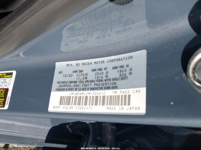 Продаж на аукціоні авто 2021 Mazda Paquete De Escotilla Mazda3 Premium, vin: JM1BPAML2M1326610, номер лоту: 46198374