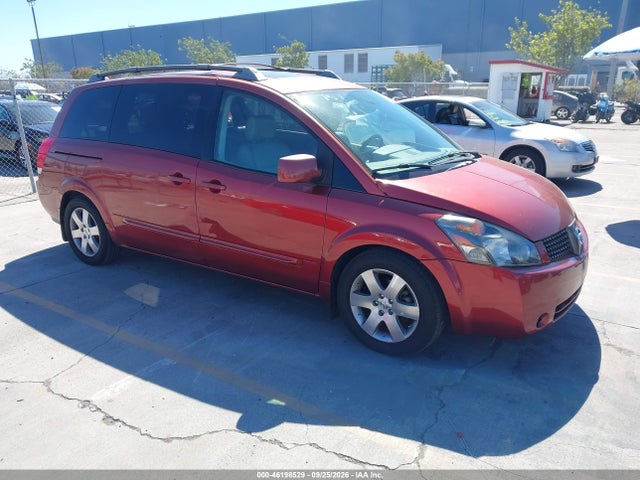 2004 Nissan Quest 3.5 Se მანქანა იყიდება აუქციონზე, vin: 5N1BV28U34N314842, აუქციონის ნომერი: 46198529