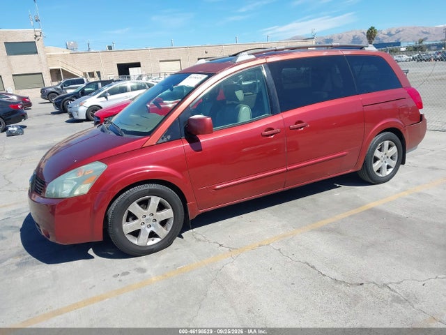 2004 Nissan Quest 3.5 Se მანქანა იყიდება აუქციონზე, vin: 5N1BV28U34N314842, აუქციონის ნომერი: 46198529