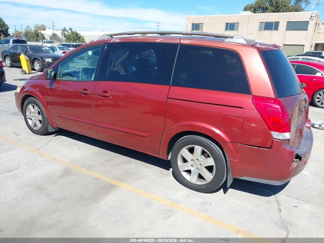 2004 Nissan Quest 3.5 Se მანქანა იყიდება აუქციონზე, vin: 5N1BV28U34N314842, აუქციონის ნომერი: 46198529