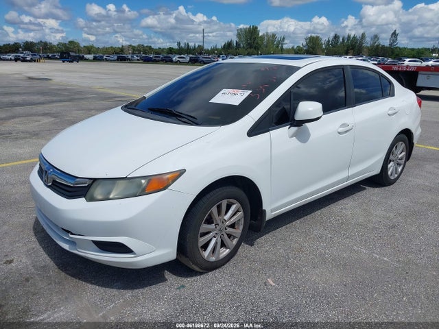 46198672 :رقم المزاد ، 2HGFB2F86CH334516 vin ، 2012 Honda Civic Sdn Ex مزاد بيع