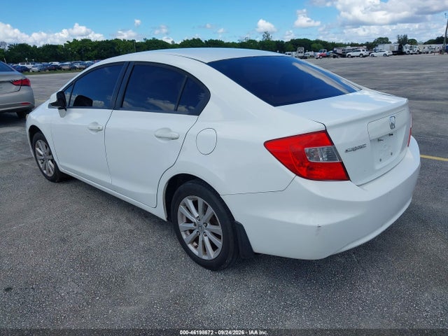 46198672 :رقم المزاد ، 2HGFB2F86CH334516 vin ، 2012 Honda Civic Sdn Ex مزاد بيع
