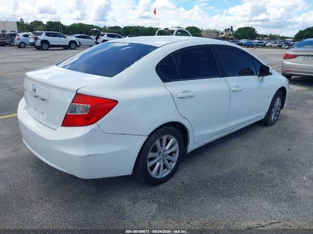 46198672 :رقم المزاد ، 2HGFB2F86CH334516 vin ، 2012 Honda Civic Sdn Ex مزاد بيع