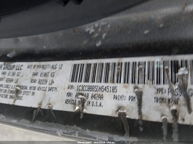 2013 Chrysler 200 Touring მანქანა იყიდება აუქციონზე, vin: 1C3CCBBB5DN545185, აუქციონის ნომერი: 46198697