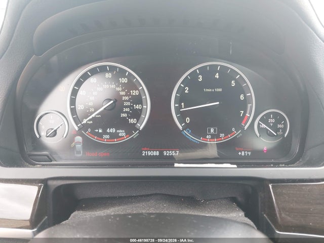 Продаж на аукціоні авто 2013 Bmw 740i, vin: WBAYA6C58DD143798, номер лоту: 46198728