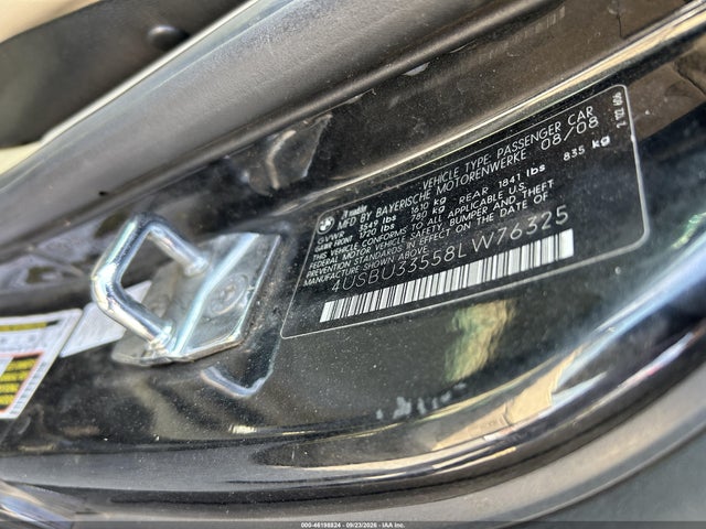 Aukcja sprzedaży 2008 Bmw Z4 3.0i, vin: 4USBU33558LW76325, numer aukcji: 46198824