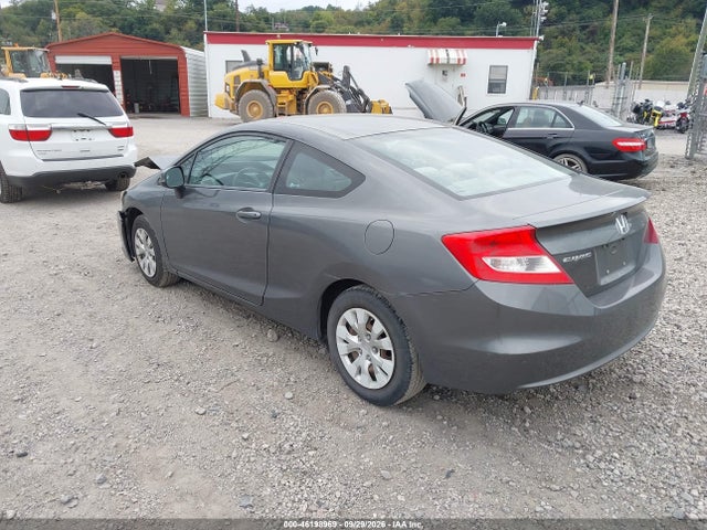 2012 Honda Civic Lx მანქანა იყიდება აუქციონზე, vin: 2HGFG3B57CH566190, აუქციონის ნომერი: 46198969