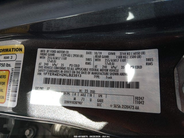 Ford Ranger Xlt 2019 1FTER4EH2KLB23513 Image 9