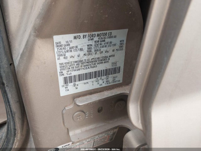 2012 Ford F-250 Lariat მანქანა იყიდება აუქციონზე, vin: 1FT7W2BT1CEA79203, აუქციონის ნომერი: 46199031