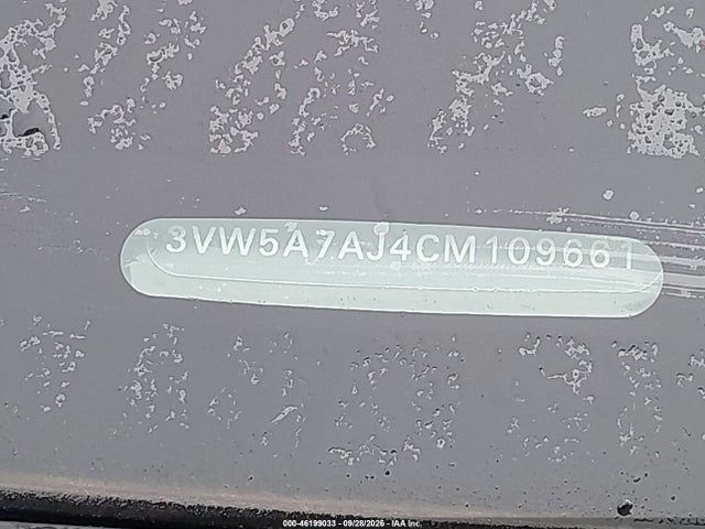 46199033 :رقم المزاد ، 3VW5A7AJ4CM109661 vin ، 2012 Volkswagen Gli Pzev مزاد بيع