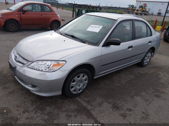 46199124 :رقم المزاد ، 2HGES16385H609591 vin ، 2005 Honda Civic Vp مزاد بيع