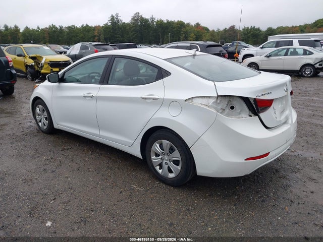 2016 Hyundai Elantra Se მანქანა იყიდება აუქციონზე, vin: 5NPDH4AE7GH783035, აუქციონის ნომერი: 46199150