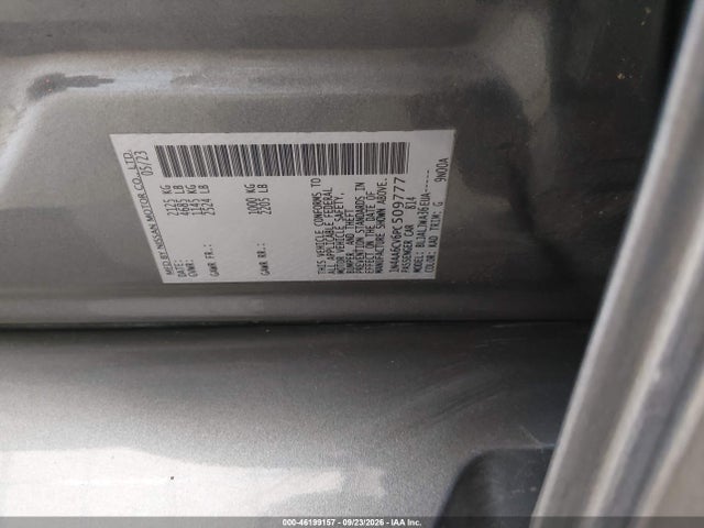 2023 Nissan Maxima Sv Xtronic Cvt მანქანა იყიდება აუქციონზე, vin: 1N4AA6CV6PC509777, აუქციონის ნომერი: 46199157